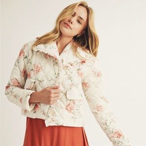 Floral Quilted Women's Jacket